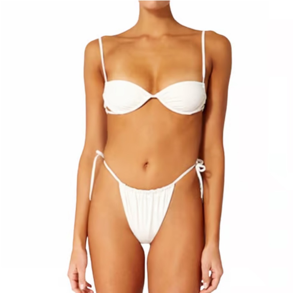 WeWoreWhat Rouched Bikini Set - XS